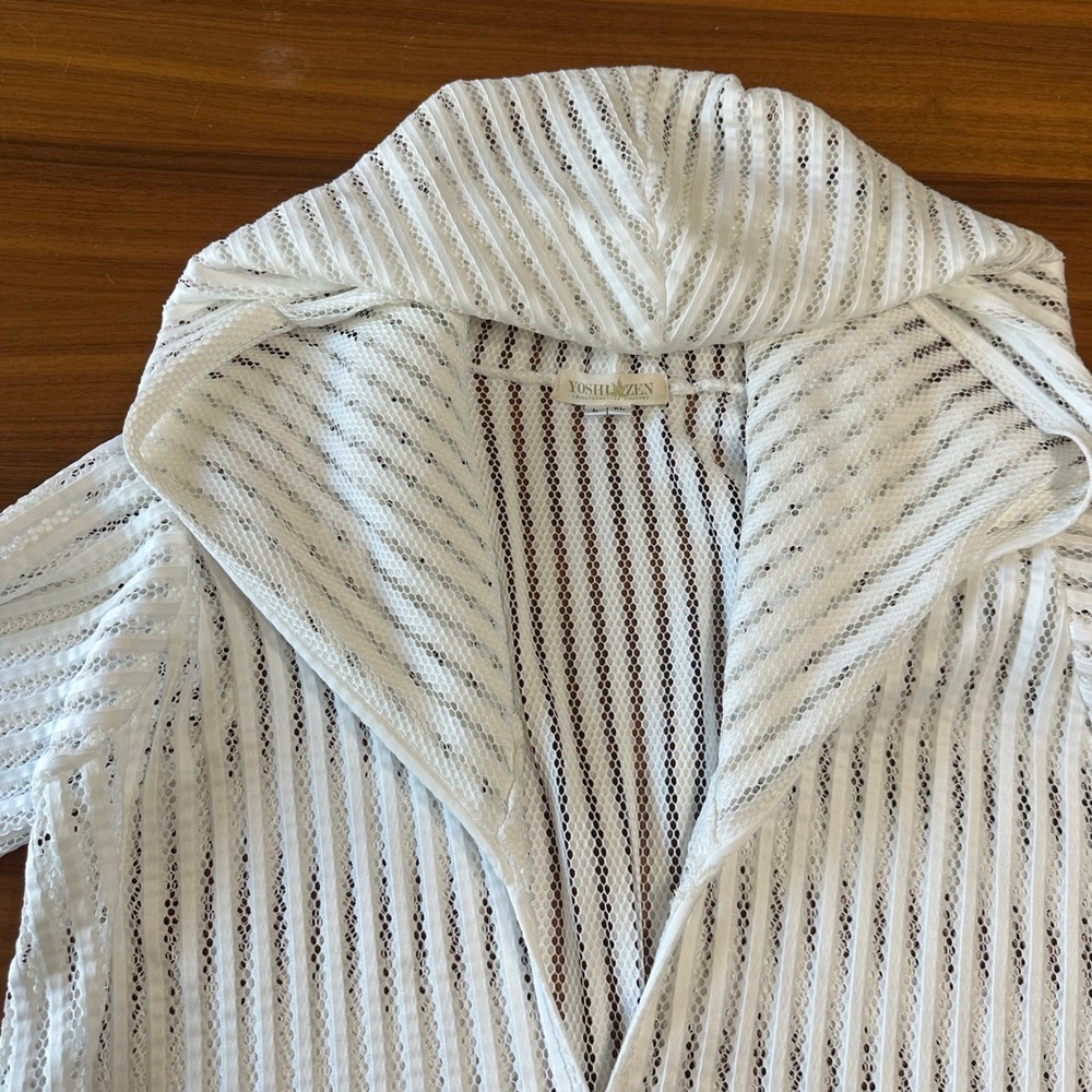 Yoshi Zen Intergalactic Druid Robe White Unisex Spiritual Beach Artisan Handmade - Picture 9 of 13